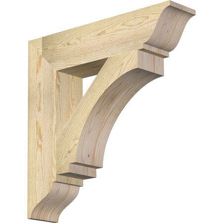 Ekena Millwork Imperial Traditional Rough Sawn Bracket, Douglas Fir, 6"W x 28"D x 28"H BKT06X28X28IMP01RDF